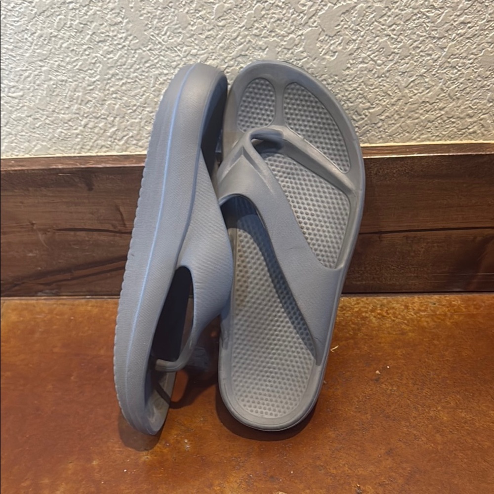 Gray Flip Flop Sandals